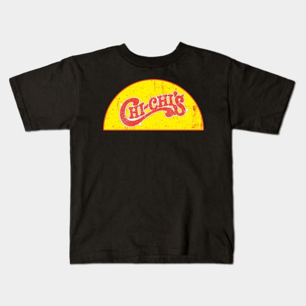 Vintage Defunct Chi-chi's Kids T-Shirt by lada untung